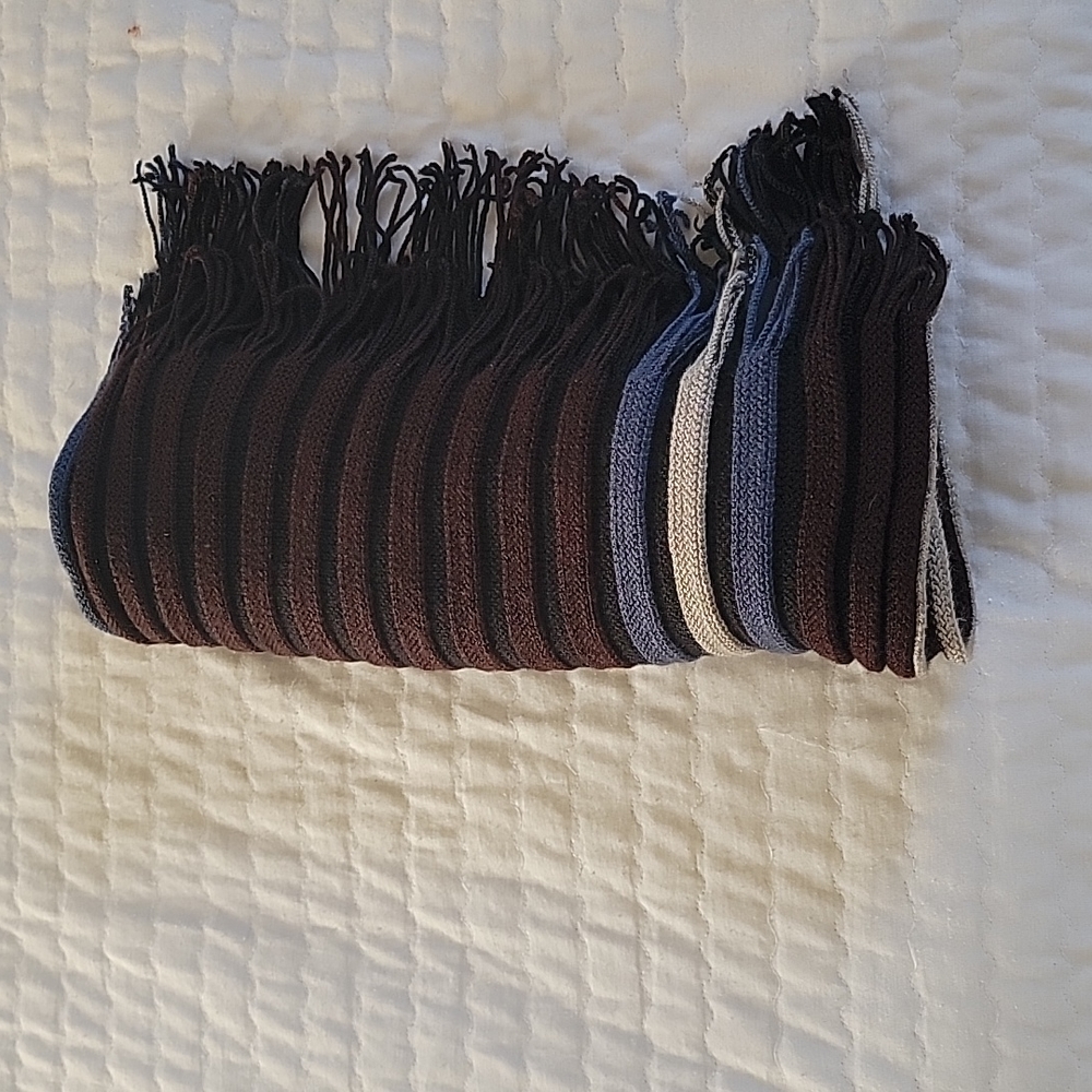 Men's Vfrass Scarf made for Johnston & Murphy,  Brown/ Blue Multi,  One size